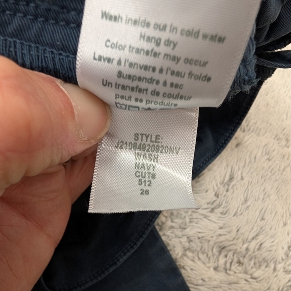 Veronica Beard Pants Womens 26 Blue Navy Karter Belted Paperbag Straight Leg - Picture 9 of 11